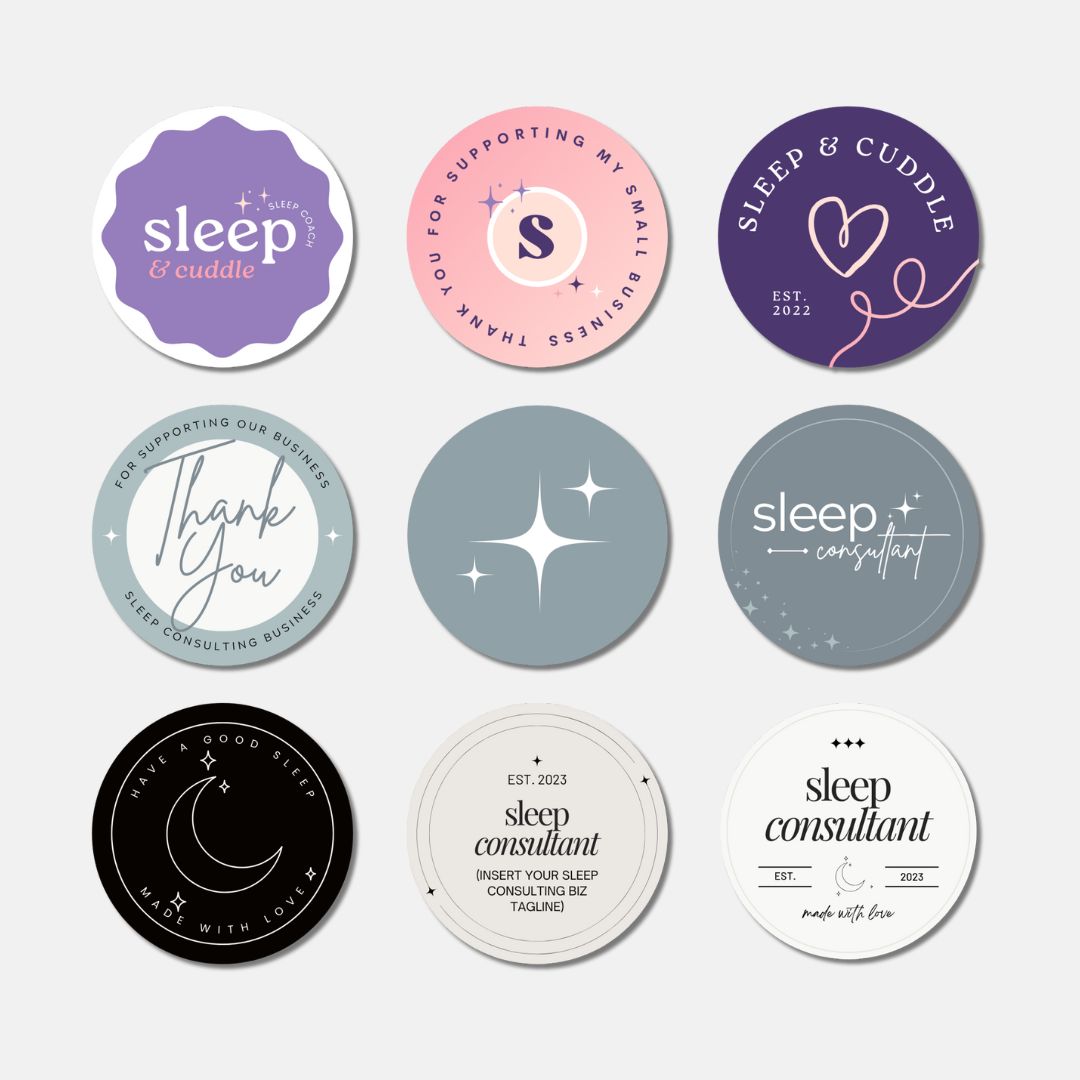 Round Sticker Templates