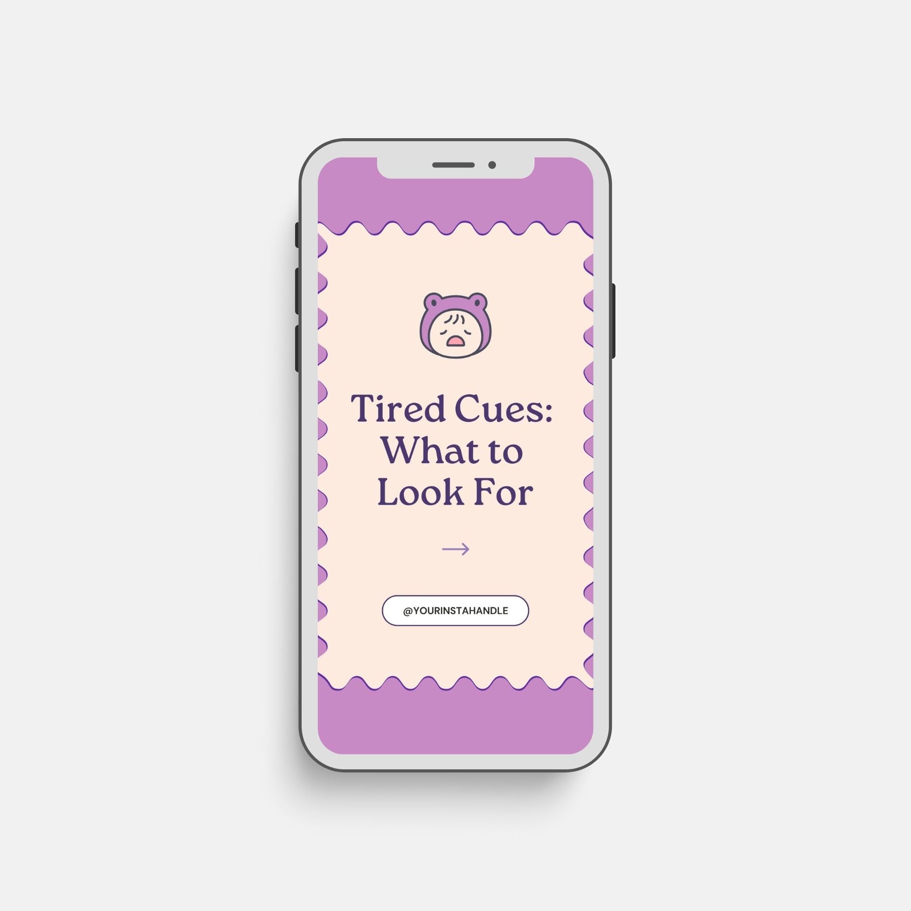 Instagram Video Post Template - Tired Cues for Members