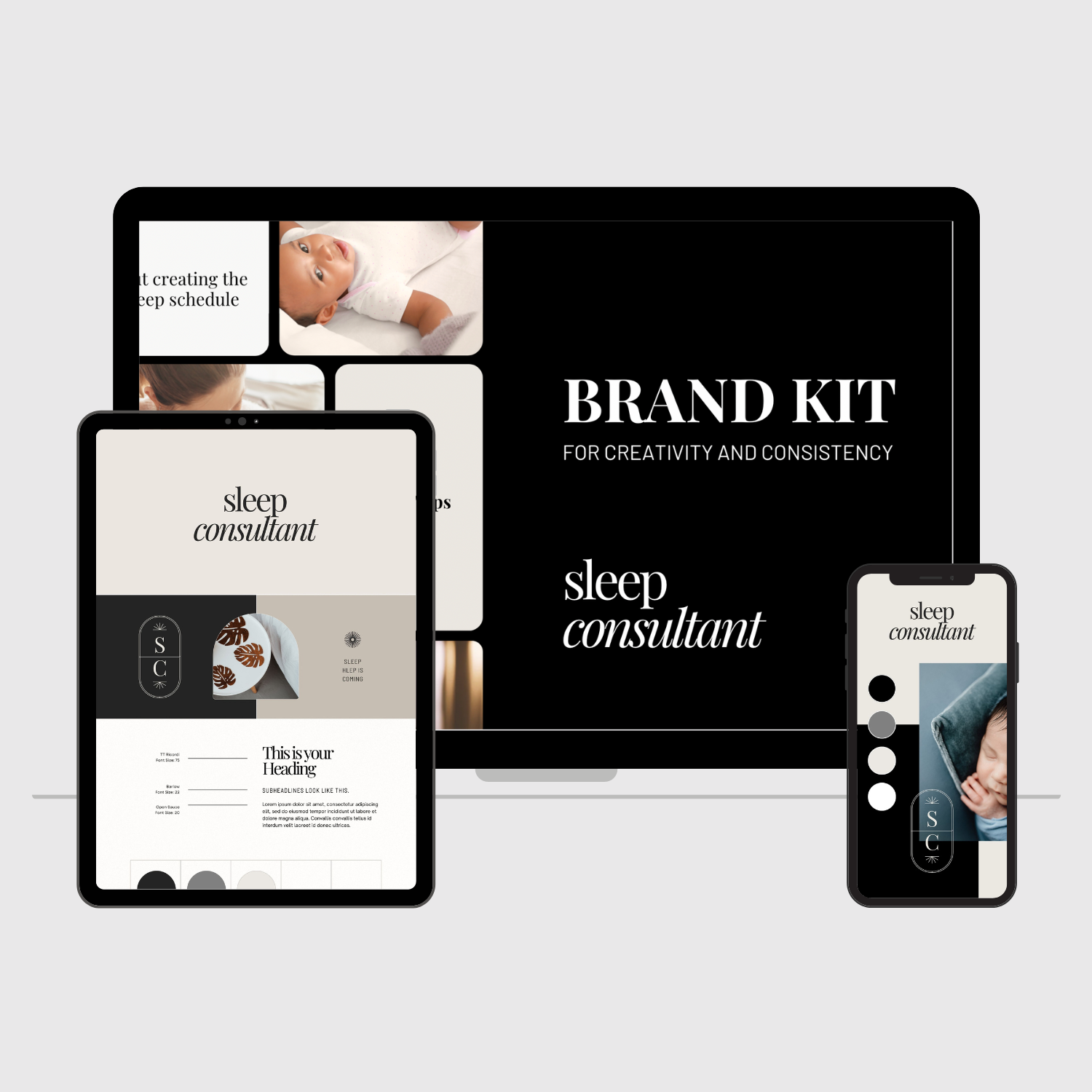 2023 Brand Kit Canva Template for Subscribers