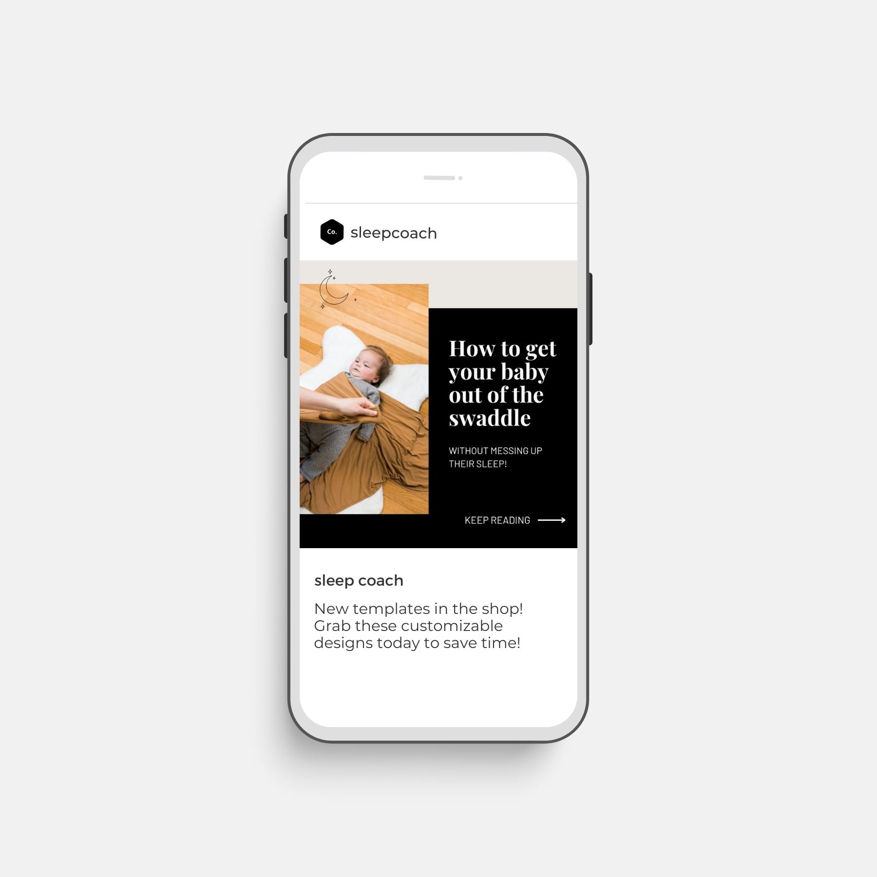 Instagram Post Template - Swaddle Transition for Members