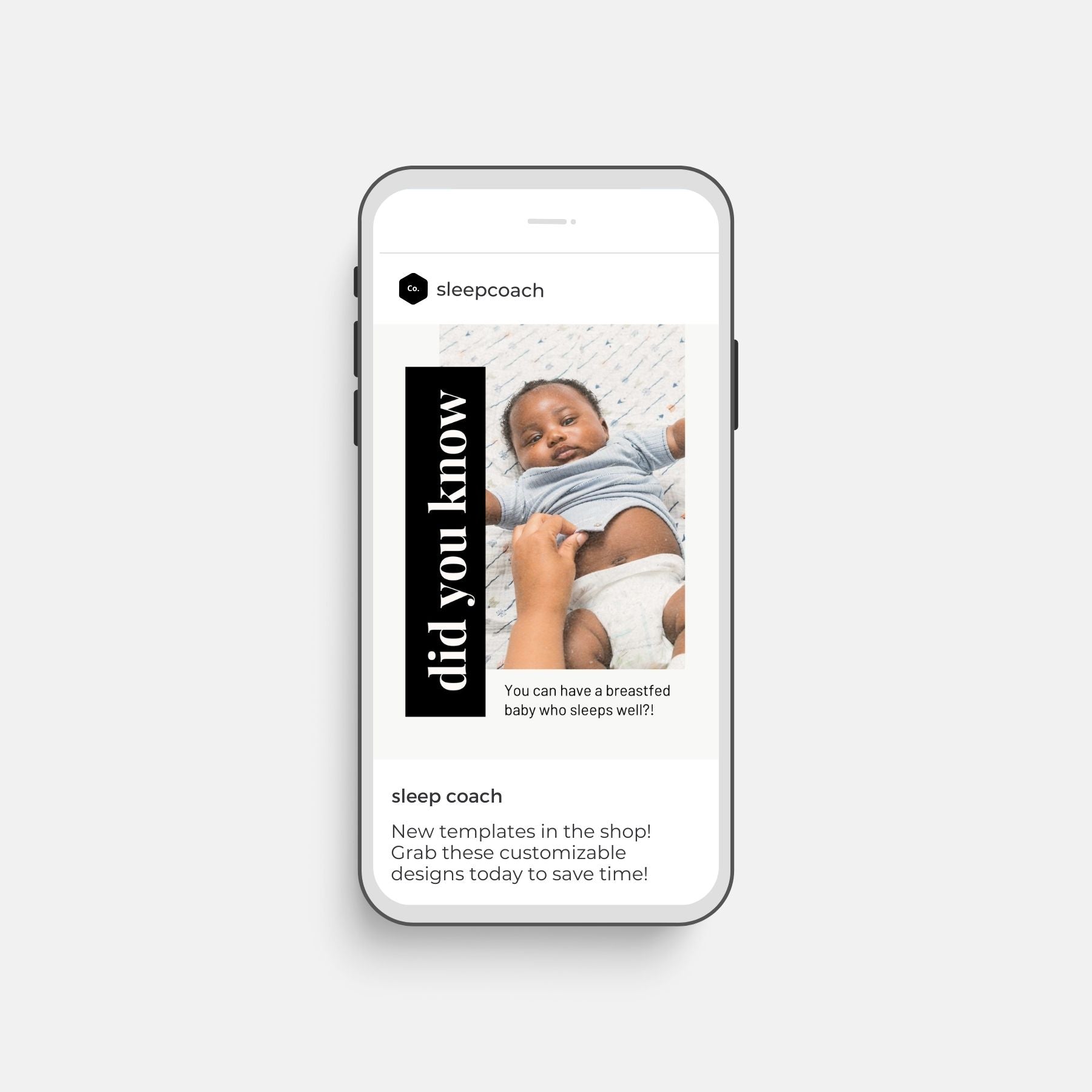 Instagram Post Template - Did you know? Breastfed babies...