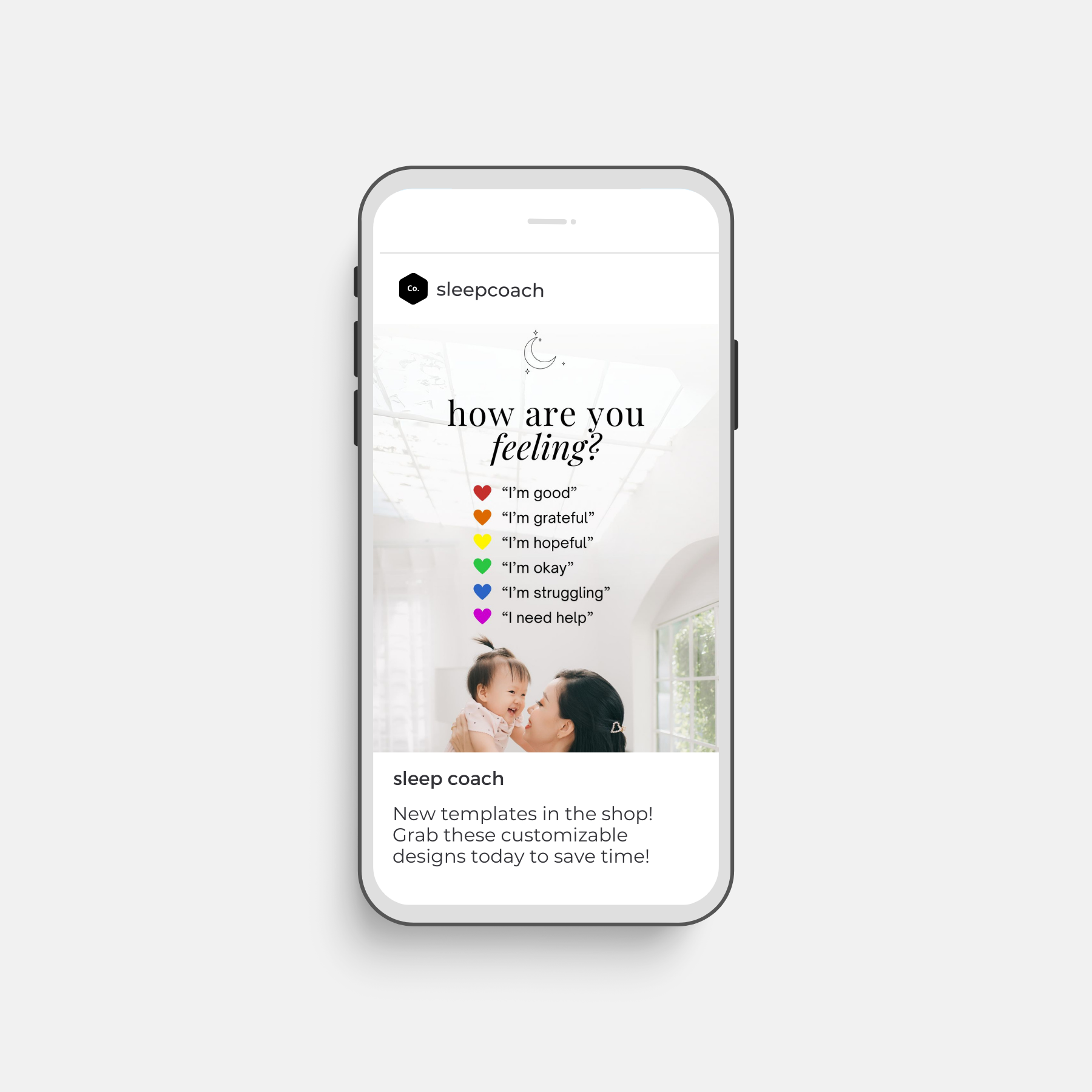 Instagram Post Template - Mental Health Check