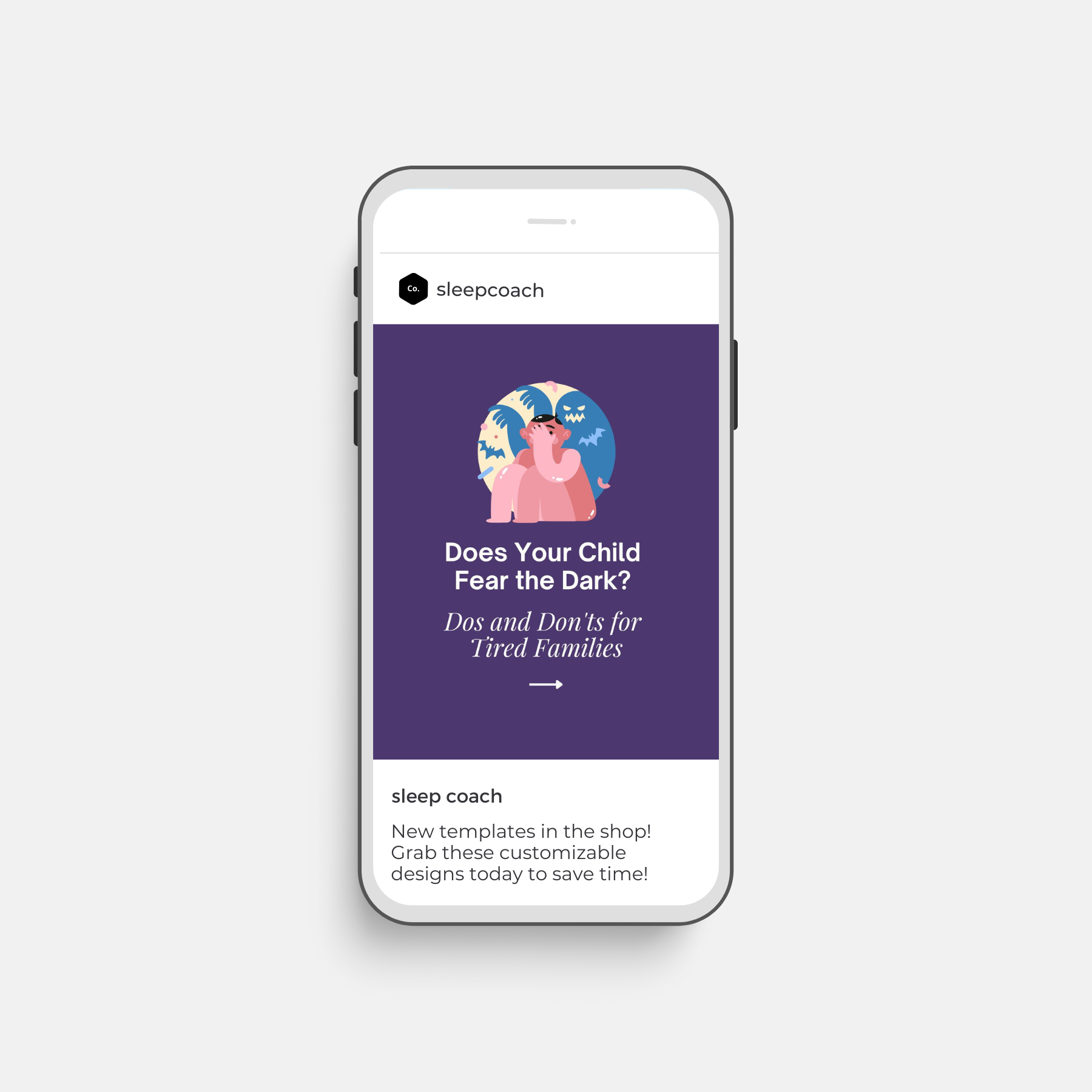 Instagram Post Template - Dos and Don'ts for Fear of the Dark