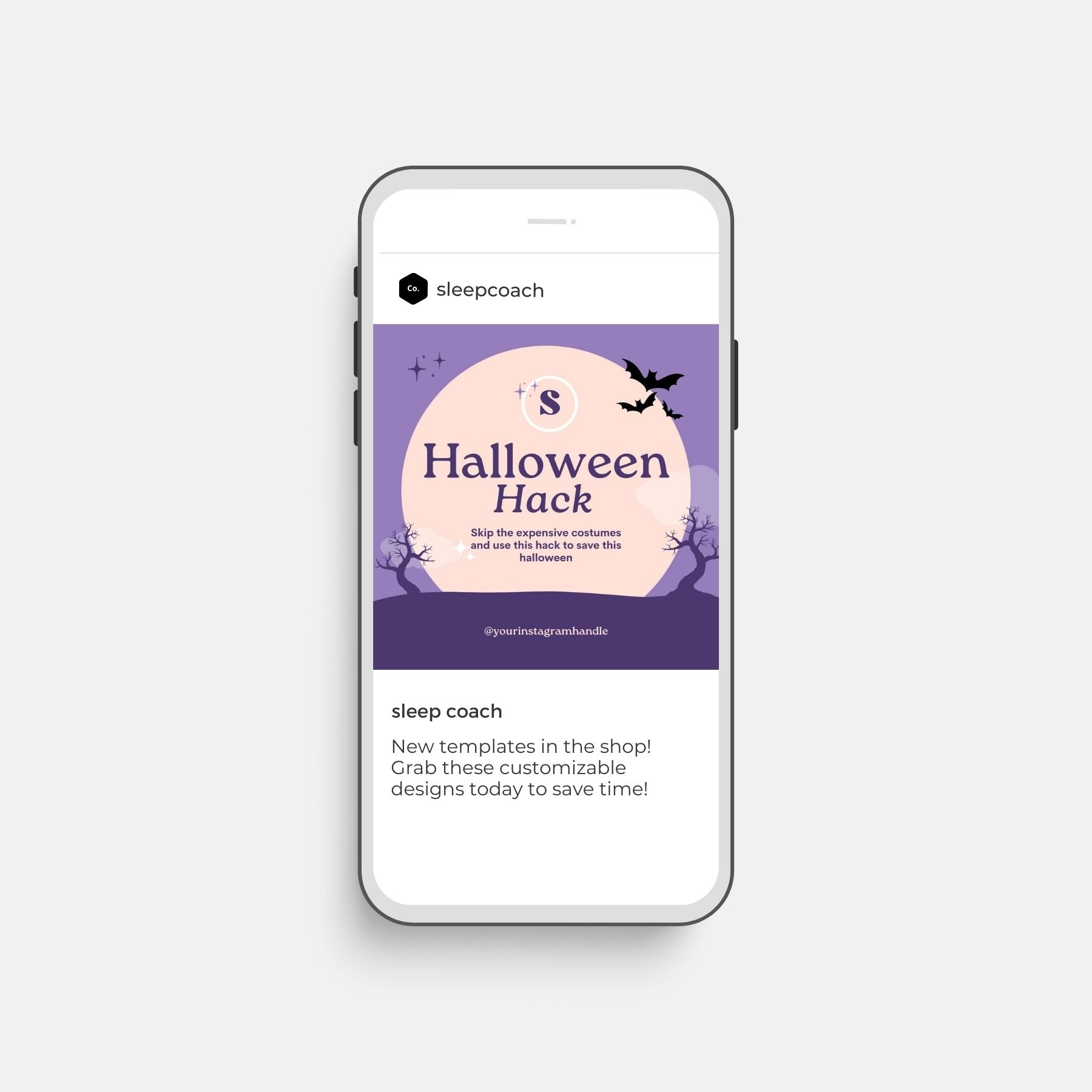 Instagram Post Template - Halloween Hack