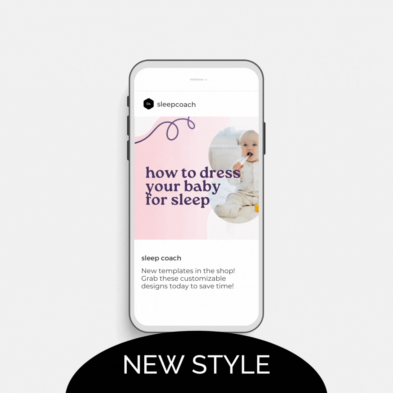 Carousel Post Template - How to Dress Baby