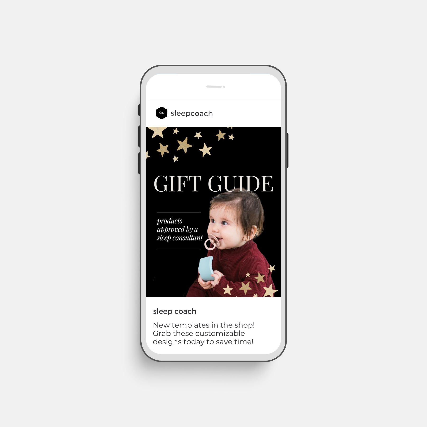 Instagram Post Template - Holiday Gift Guide Promo Post for Members