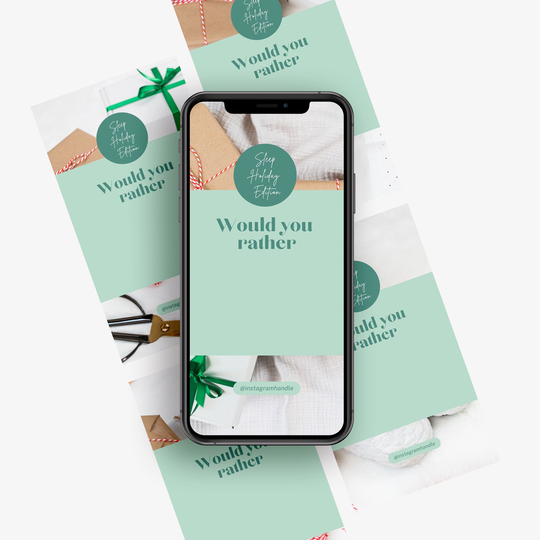 November - Holiday Would You Rather Engagement Instagram Story Canva Template