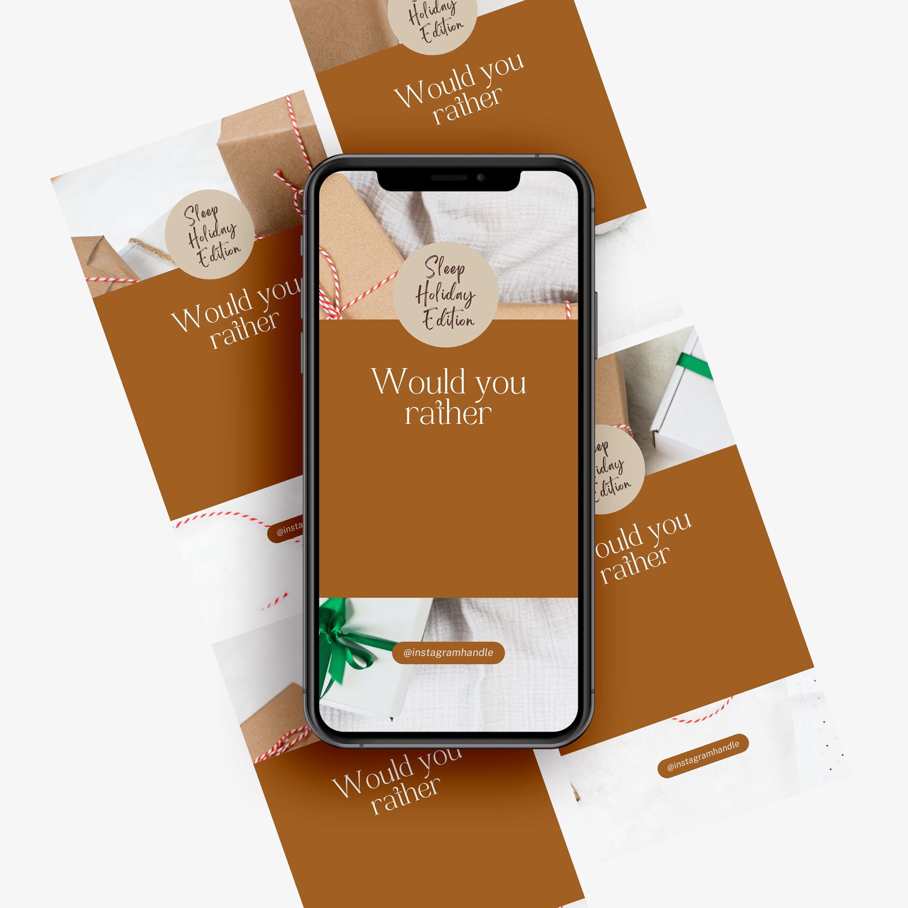 November - Holiday Would You Rather Engagement Instagram Story Canva Template